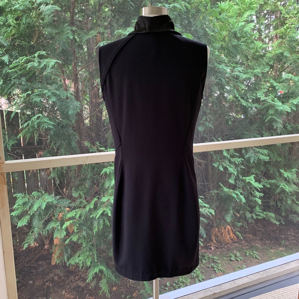 Elegant Black Sleeveless Dress - Picture 5 of 8